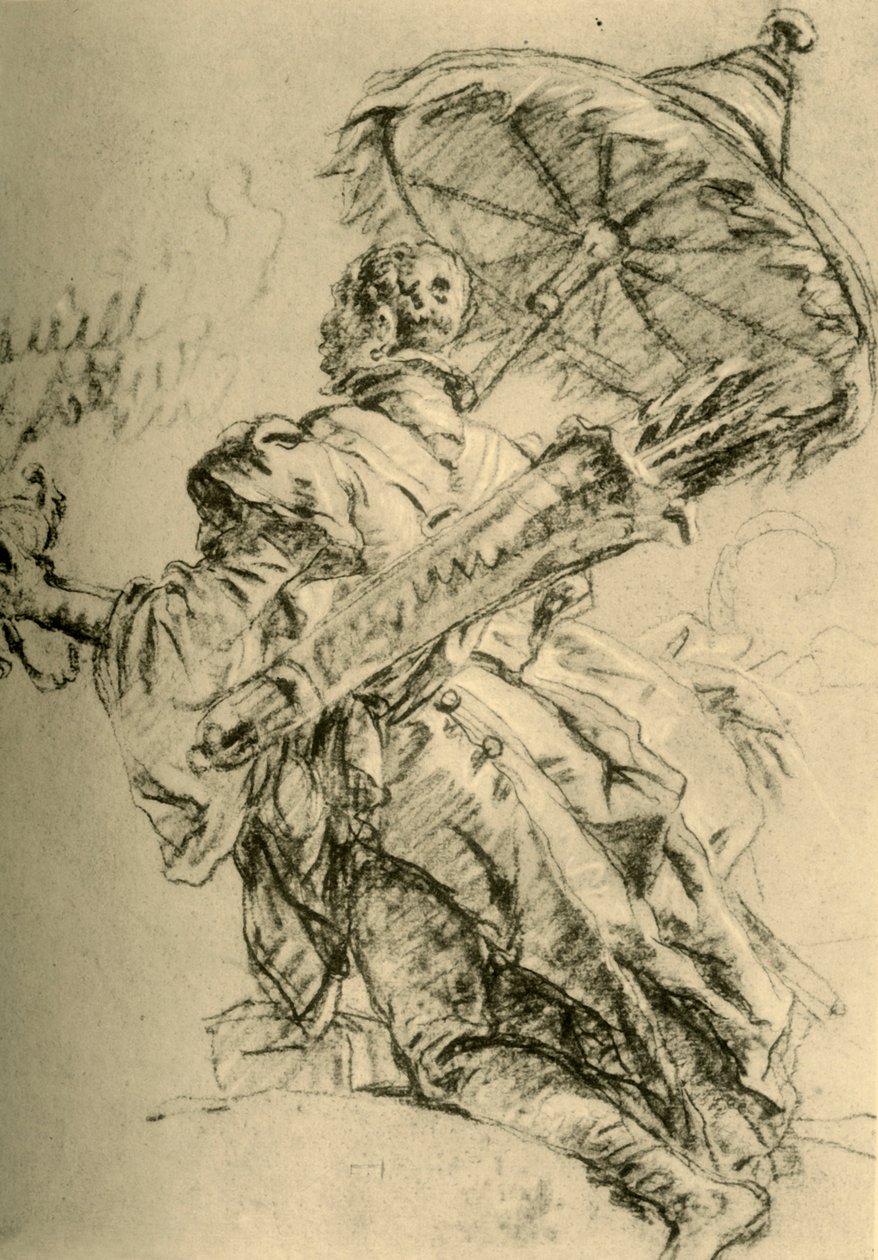 A Moor with Quiver and sunshade by Giovanni Battista Tiepolo