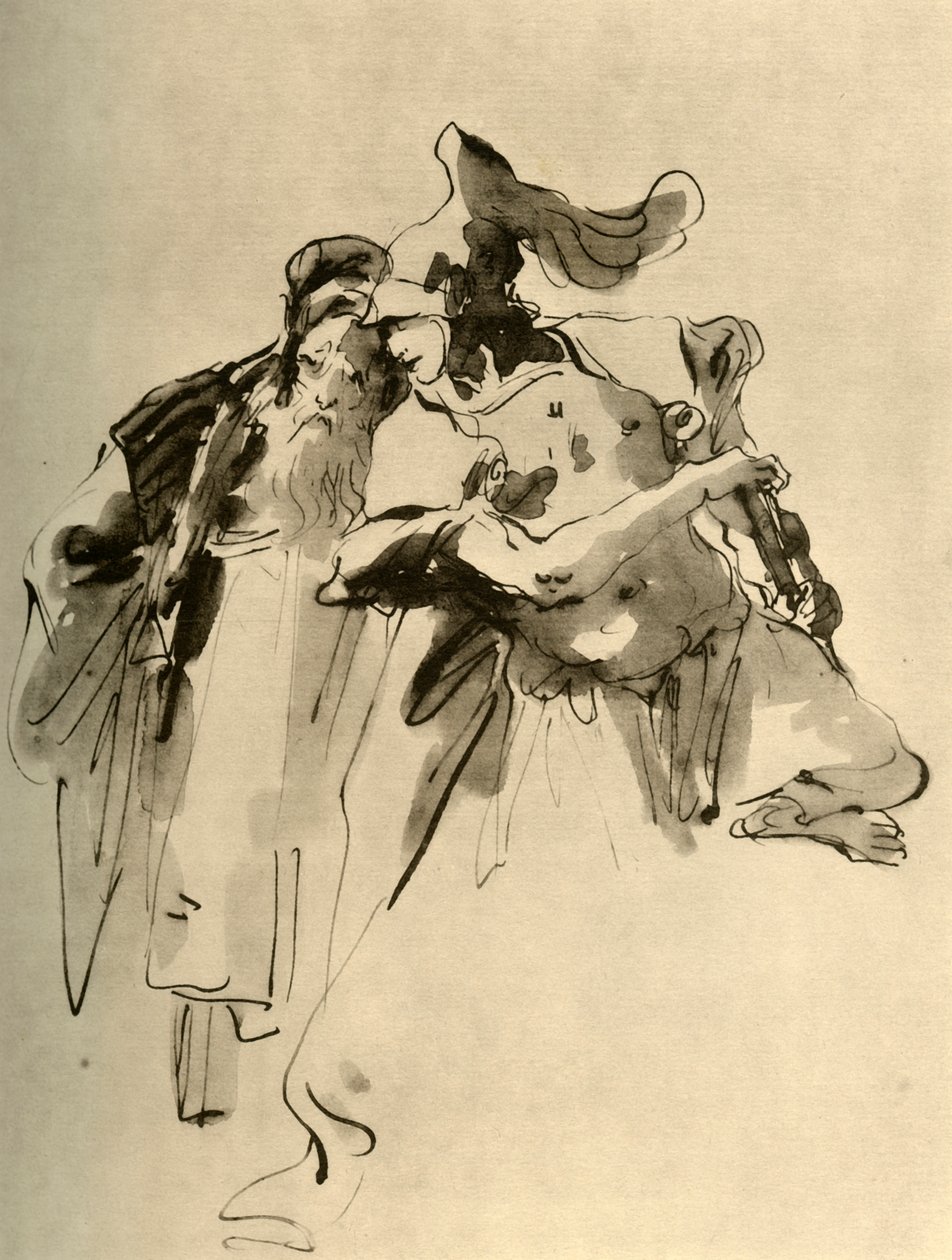 A Soldier and an Old Man, mid 18th century by Giovanni Battista Tiepolo