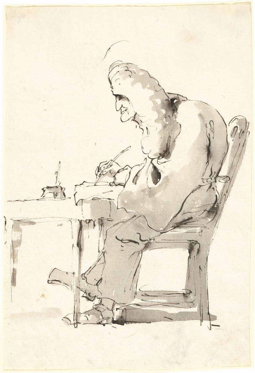 A Venetian Lawyer at His Desk by Giovanni Battista Tiepolo