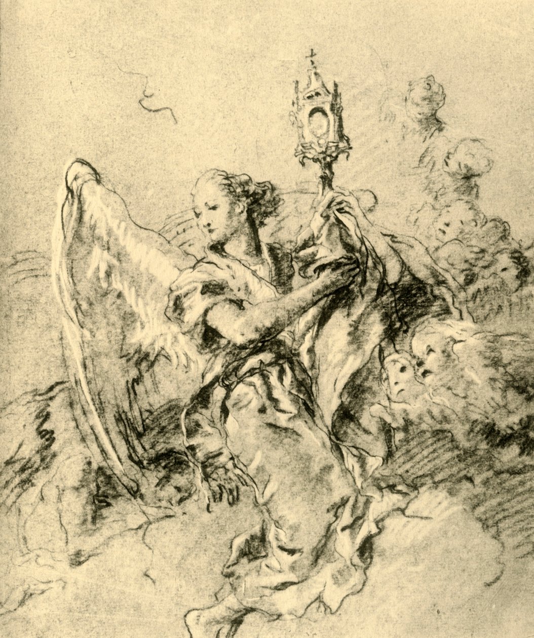 Angel with Monstrance, 1767-1769, 1928 by Giovanni Battista Tiepolo
