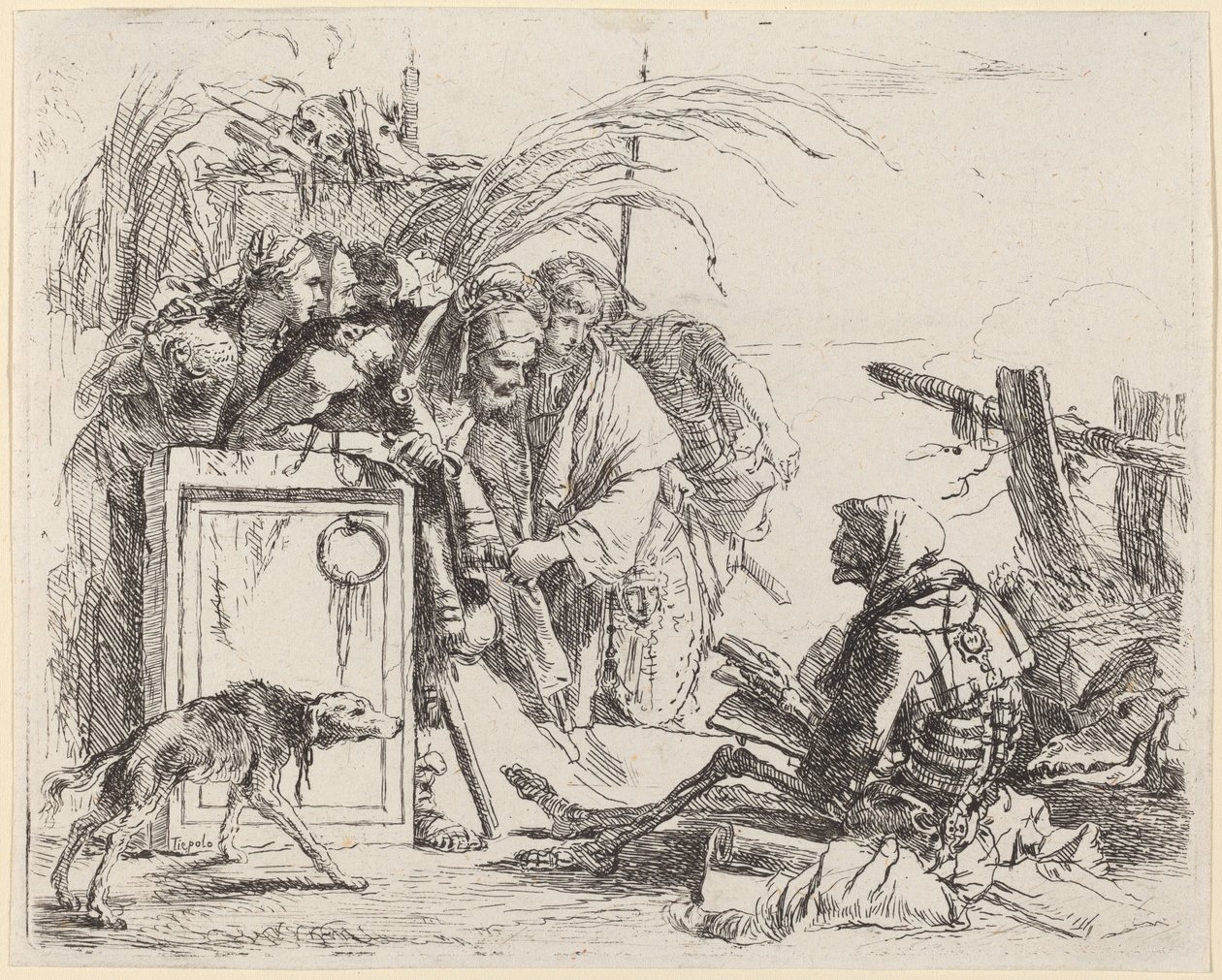 Death Giving Audience by Giovanni Battista Tiepolo