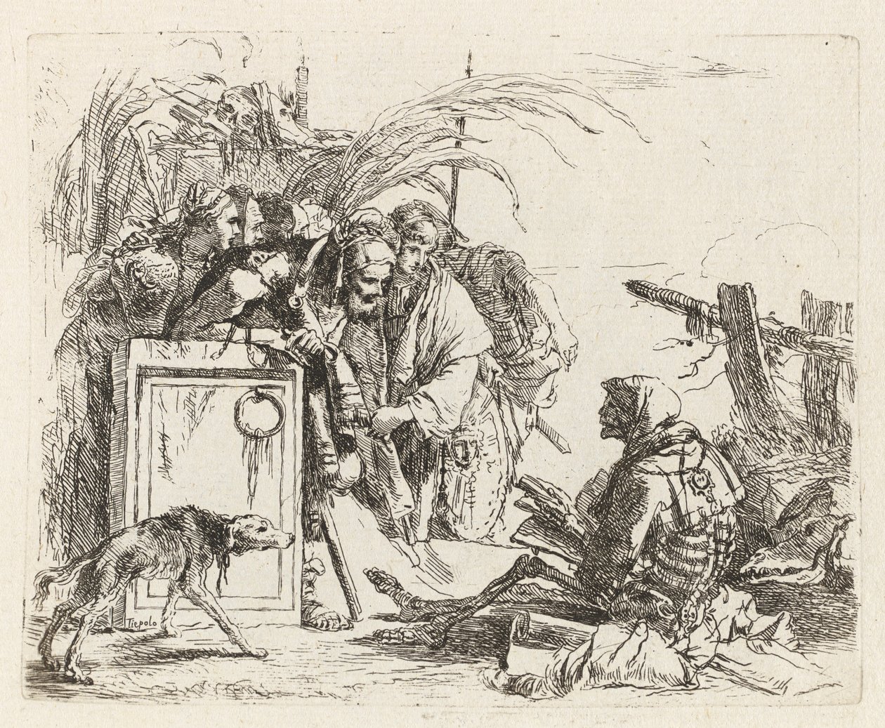 Death Giving Audience, from Various Capriccios by Giovanni Battista Tiepolo