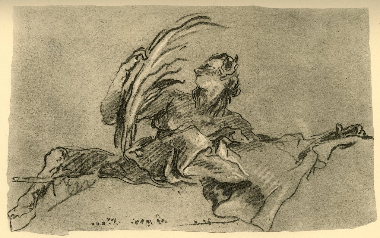 Female Faun by Giovanni-Battista Tiepolo