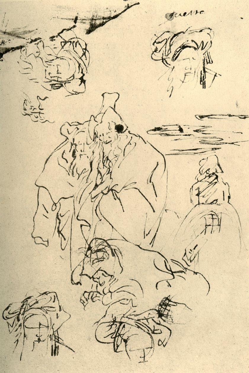 Figures and Heads of Orientals by Giovanni Battista Tiepolo