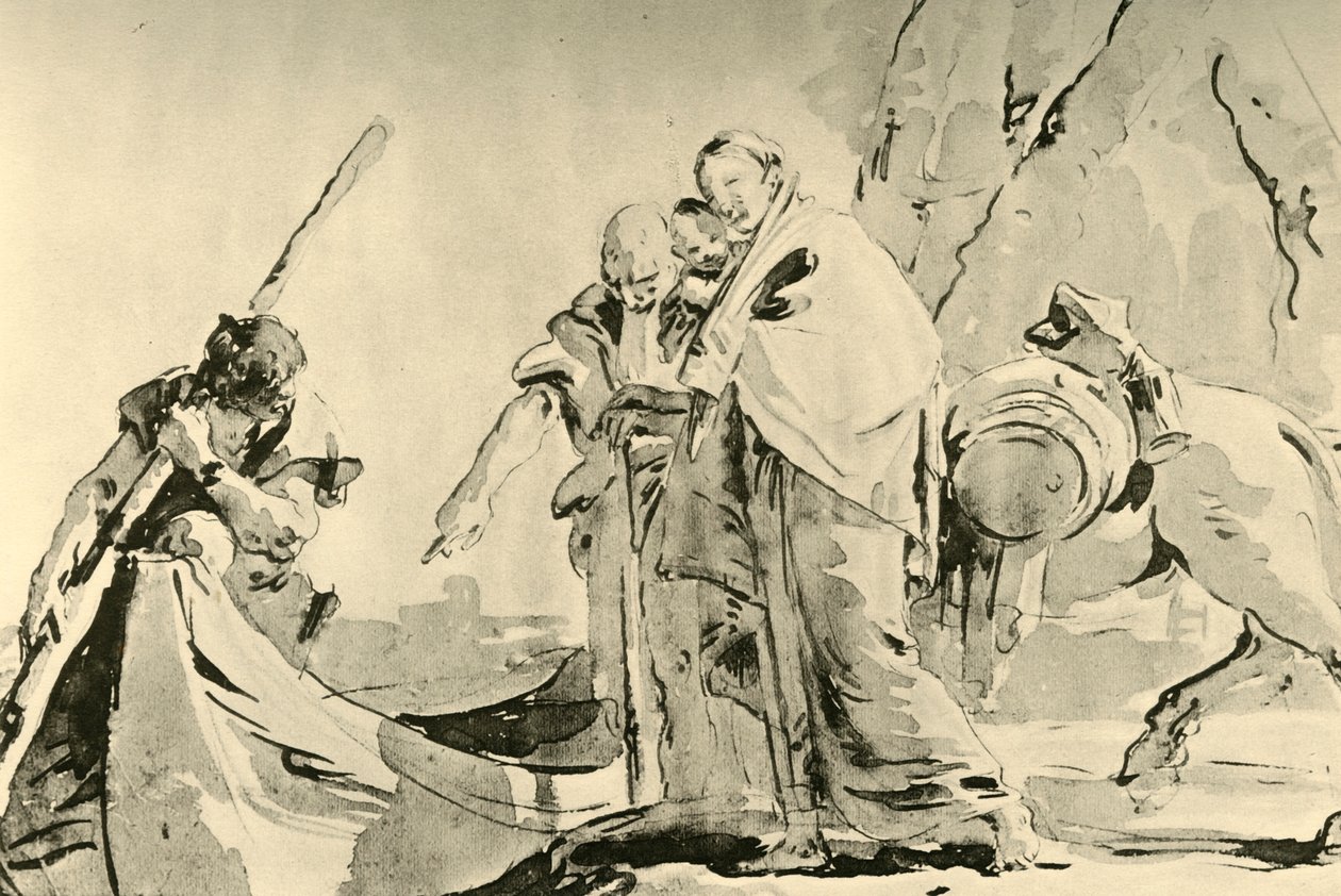 Flight into Egypt by Giovanni Battista Tiepolo