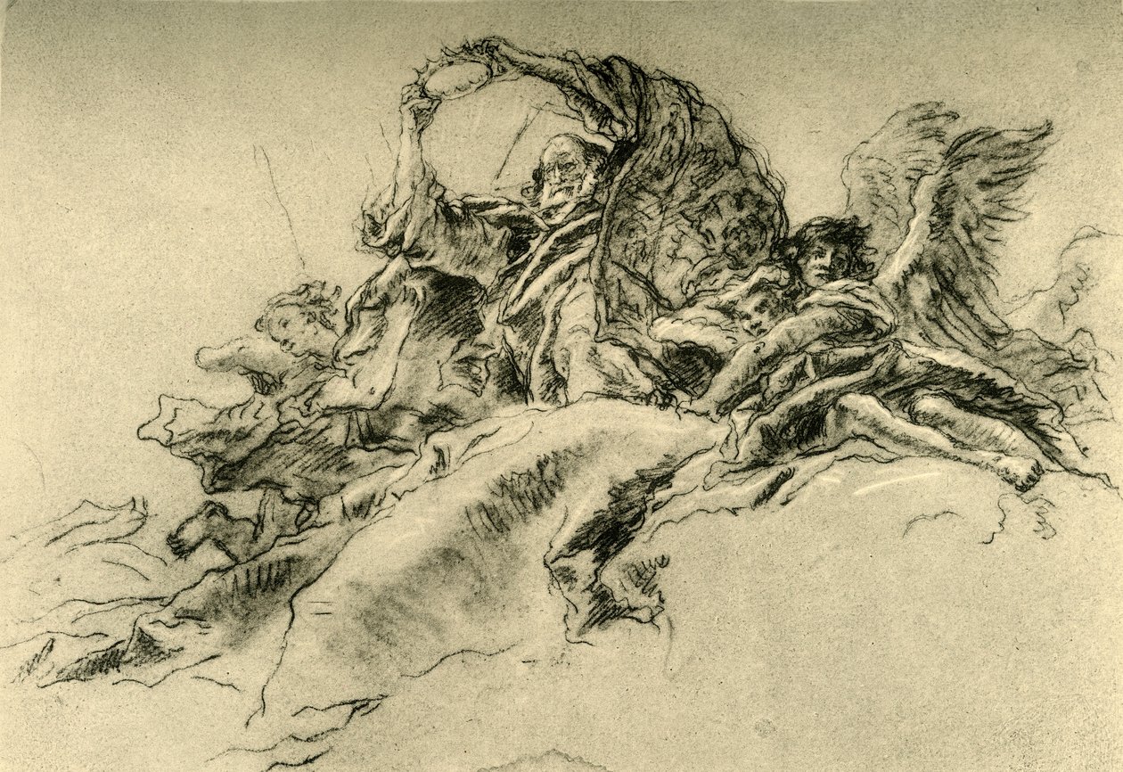 God the Father and Angels by Giovanni Battista Tiepolo