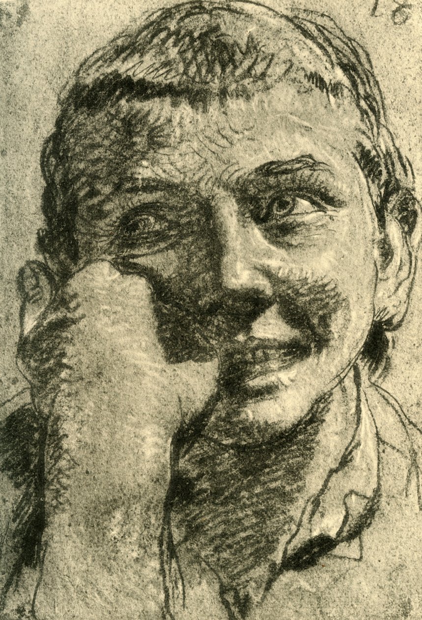 Head of a Laughing Boy by Giovanni Battista Tiepolo