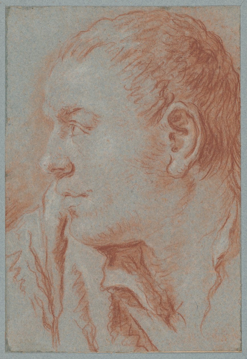Head of a Young Man in Profile by Giovanni Battista Tiepolo