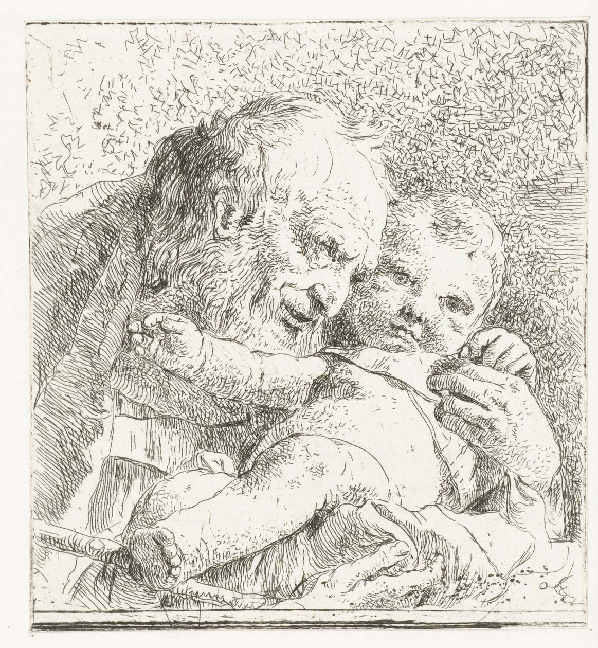 Saint Joseph with Christ Child in Arms by Giovanni Battista Tiepolo