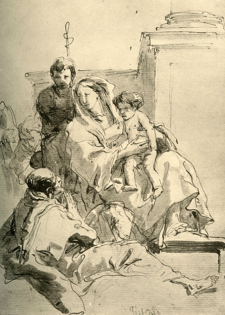 Holy Family by Giovanni Battista Tiepolo