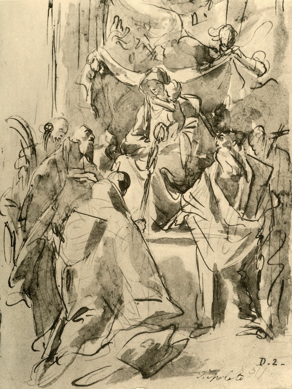 Madonna enthroned with Saints by Giovanni Battista Tiepolo