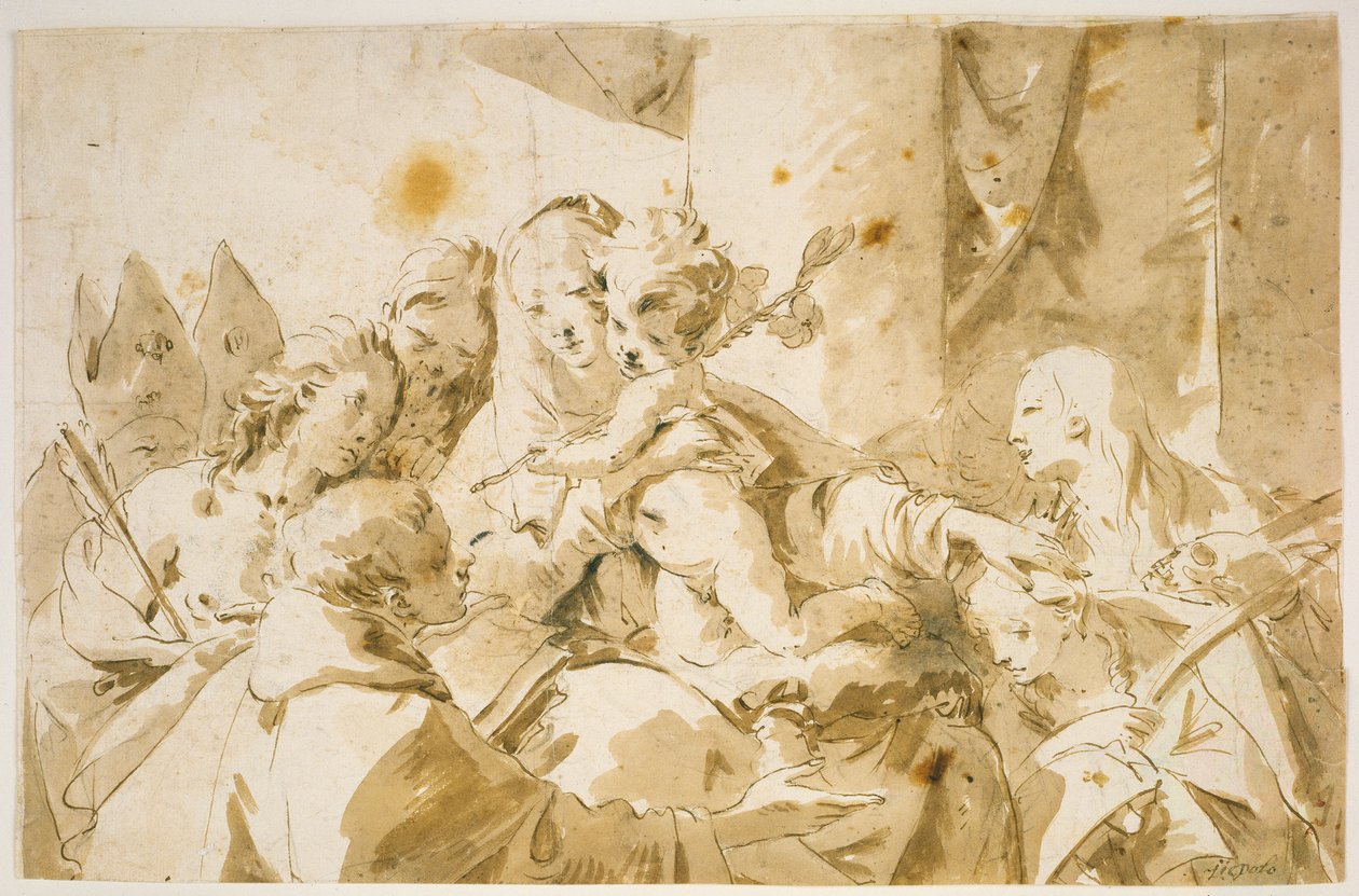 Madonna with Child and Saints by Giovanni Battista Tiepolo