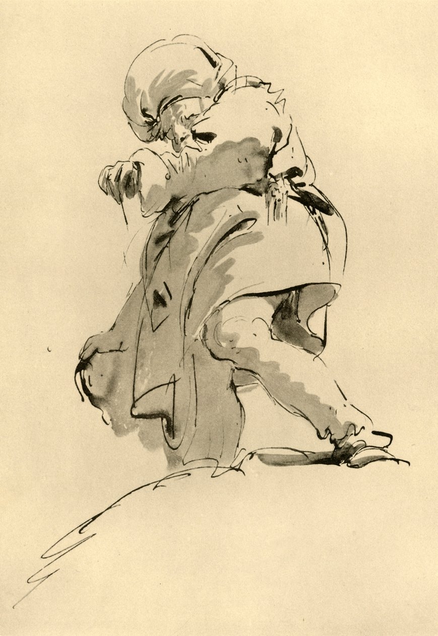 Man with Turban, mid 18th century, 1928 by Giovanni Battista Tiepolo
