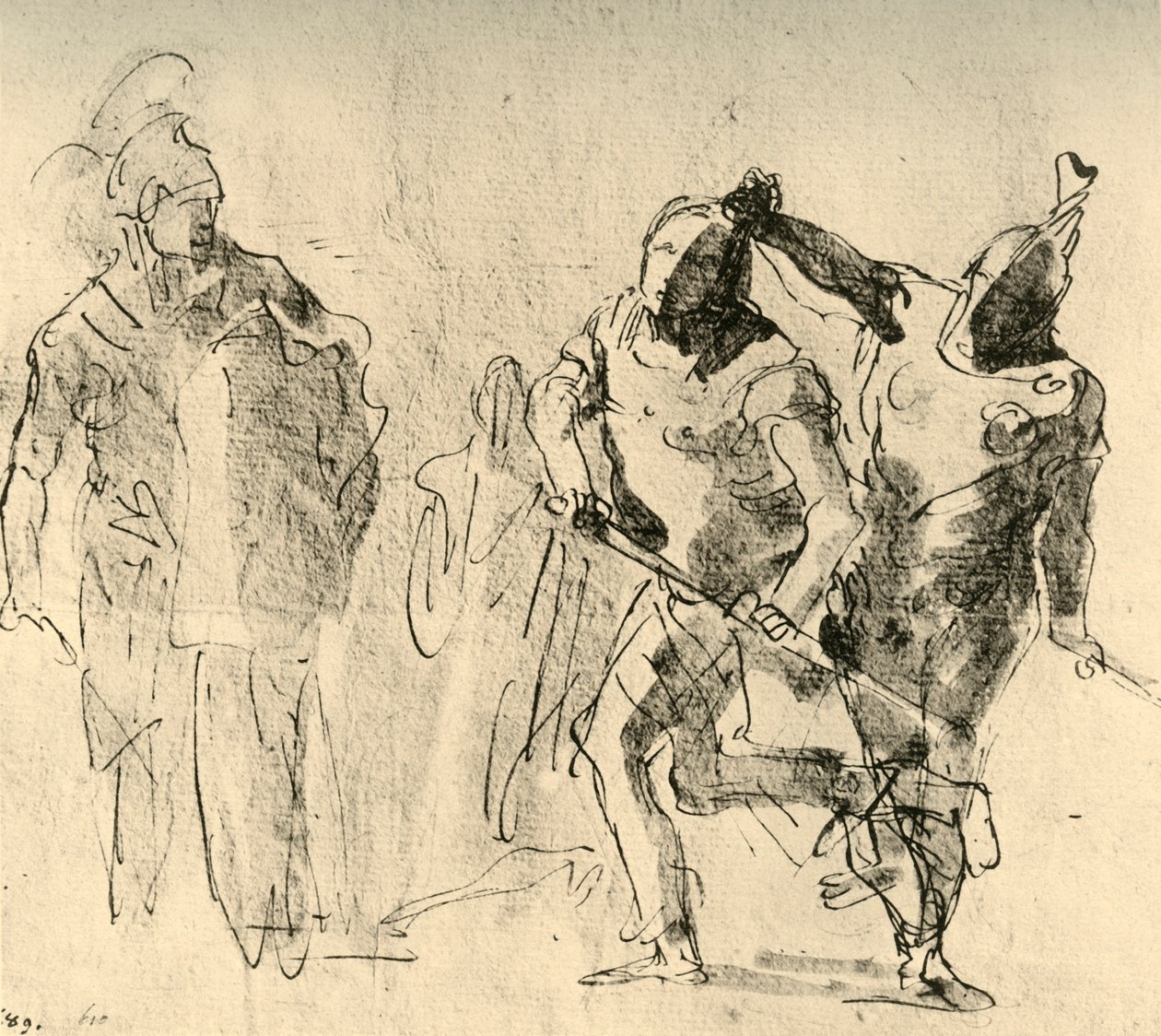 Minerva Checks the Wrath of Achilles by Giovanni Battista Tiepolo