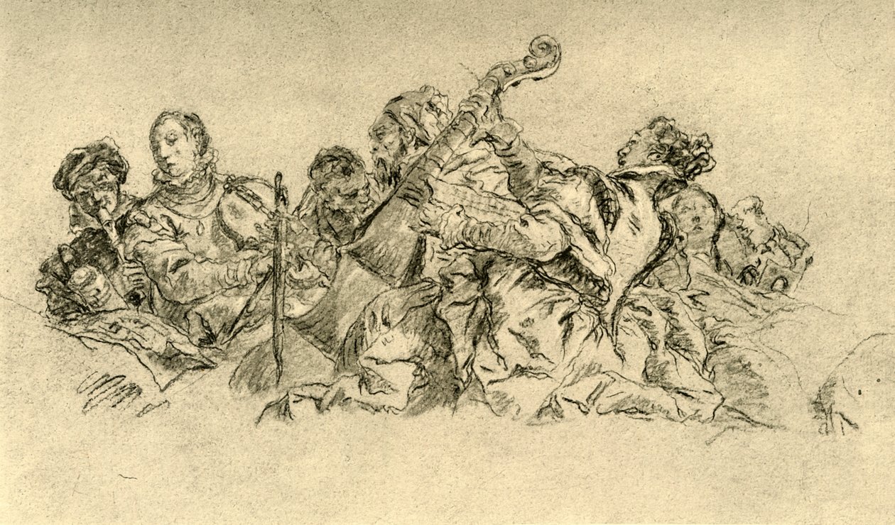 Musicians by Giovanni Battista Tiepolo