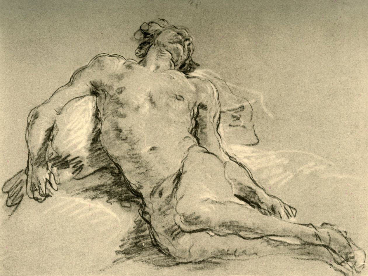 Nude Resting by Giovanni Battista Tiepolo