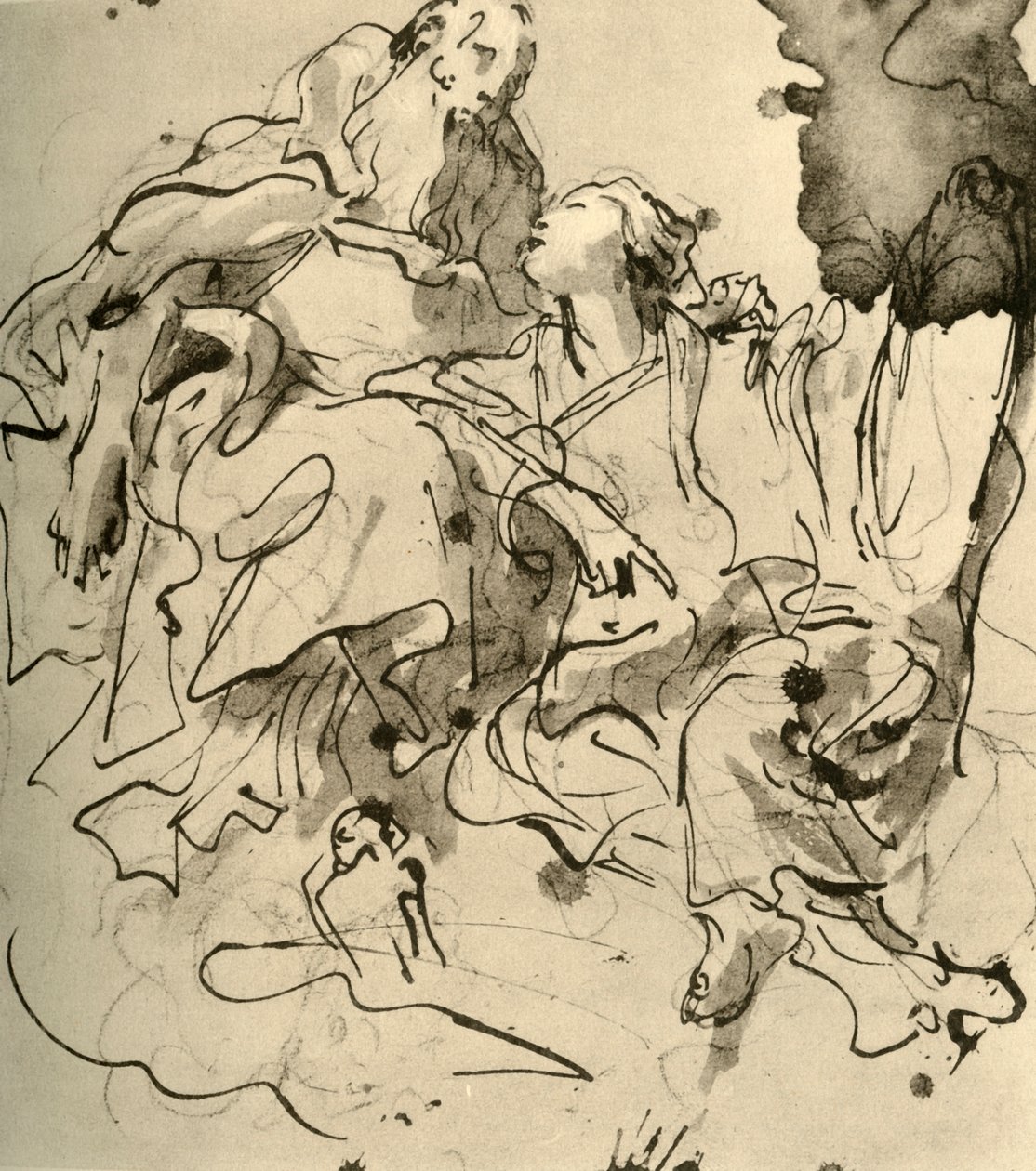 Old Man and Young Woman by Giovanni Battista Tiepolo