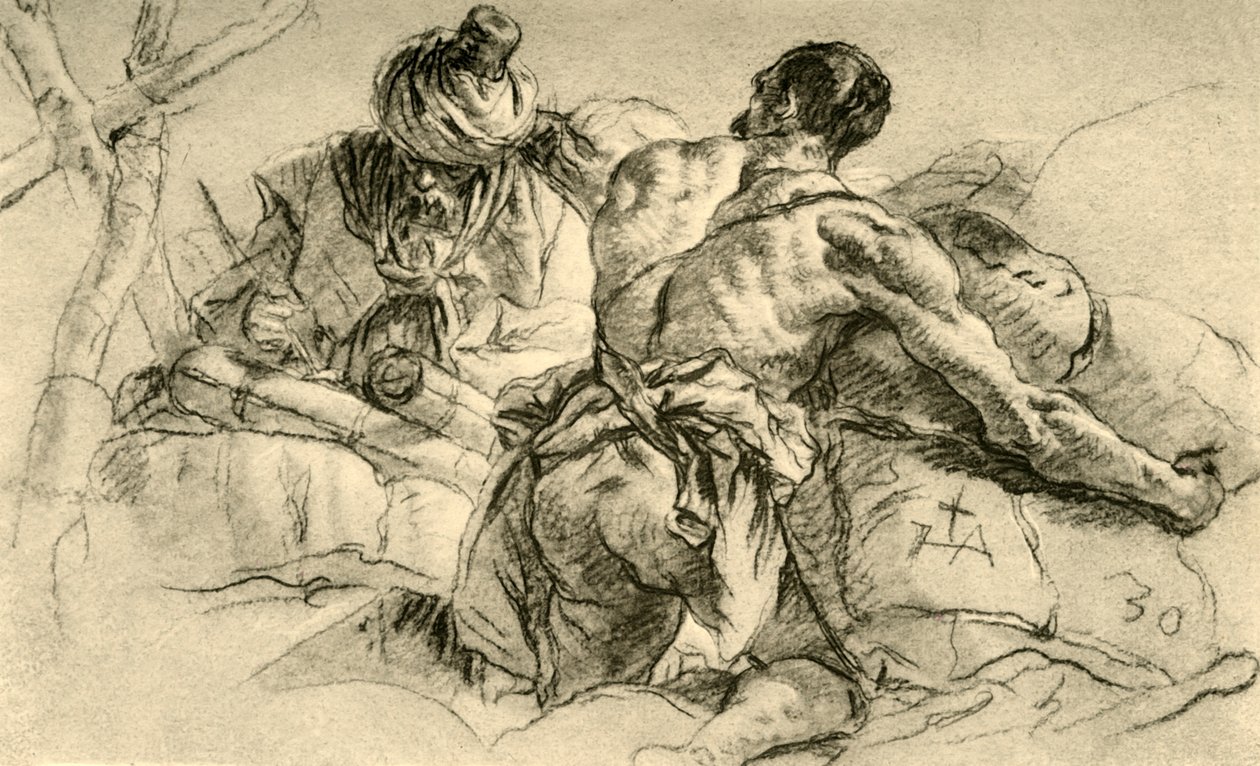 Oriental Merchants with Bales of Wares, 1753, 1928 by Giovanni Battista Tiepolo