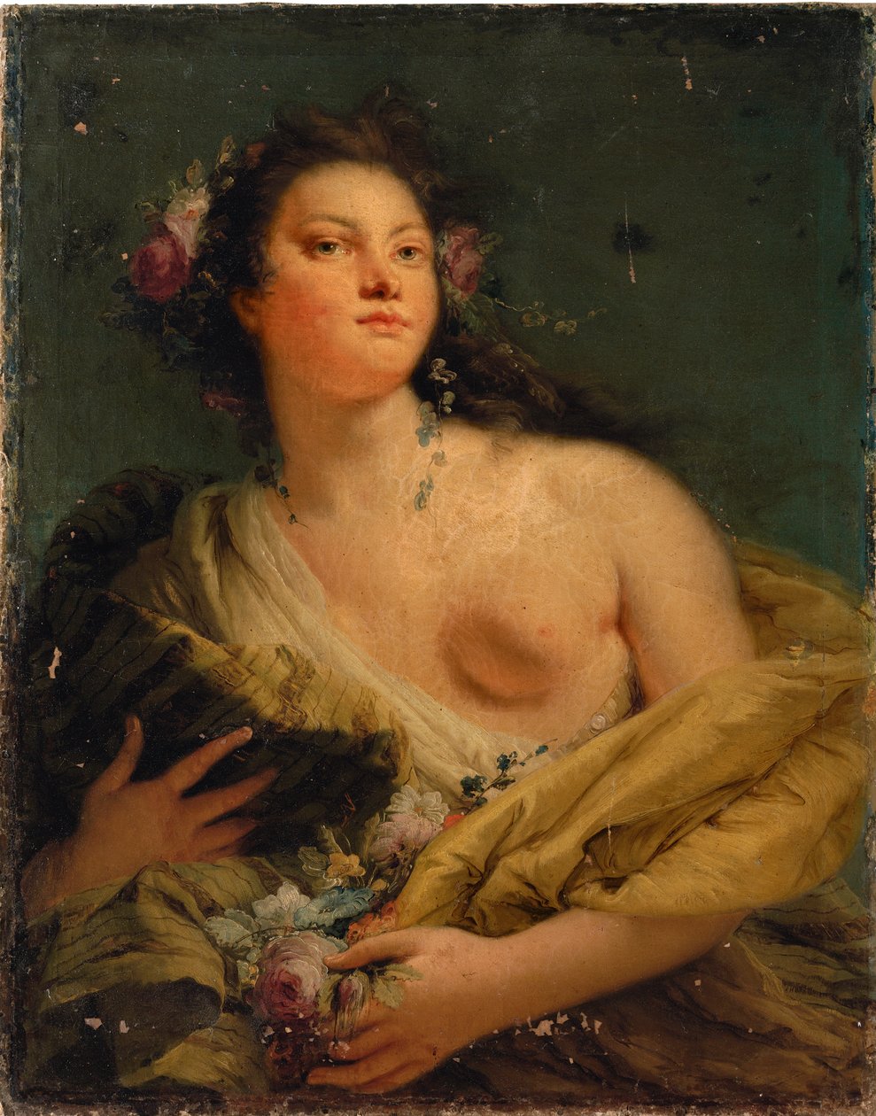 Portrait of a Lady as Flora by Giovanni Battista Tiepolo