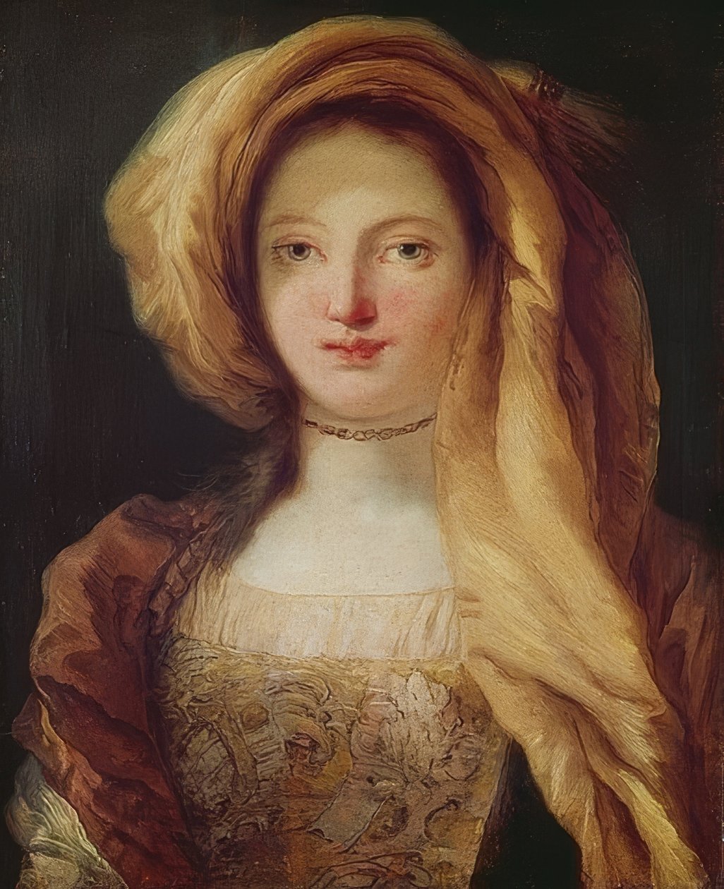 Portrait of His Wife by Giovanni Battista Tiepolo
