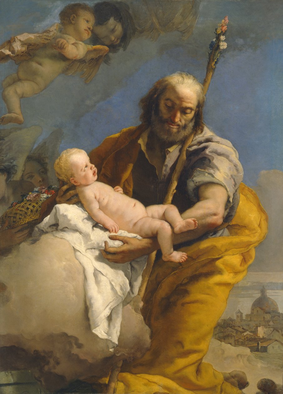 Saint Joseph and the Christ Child by Giovanni Battista Tiepolo
