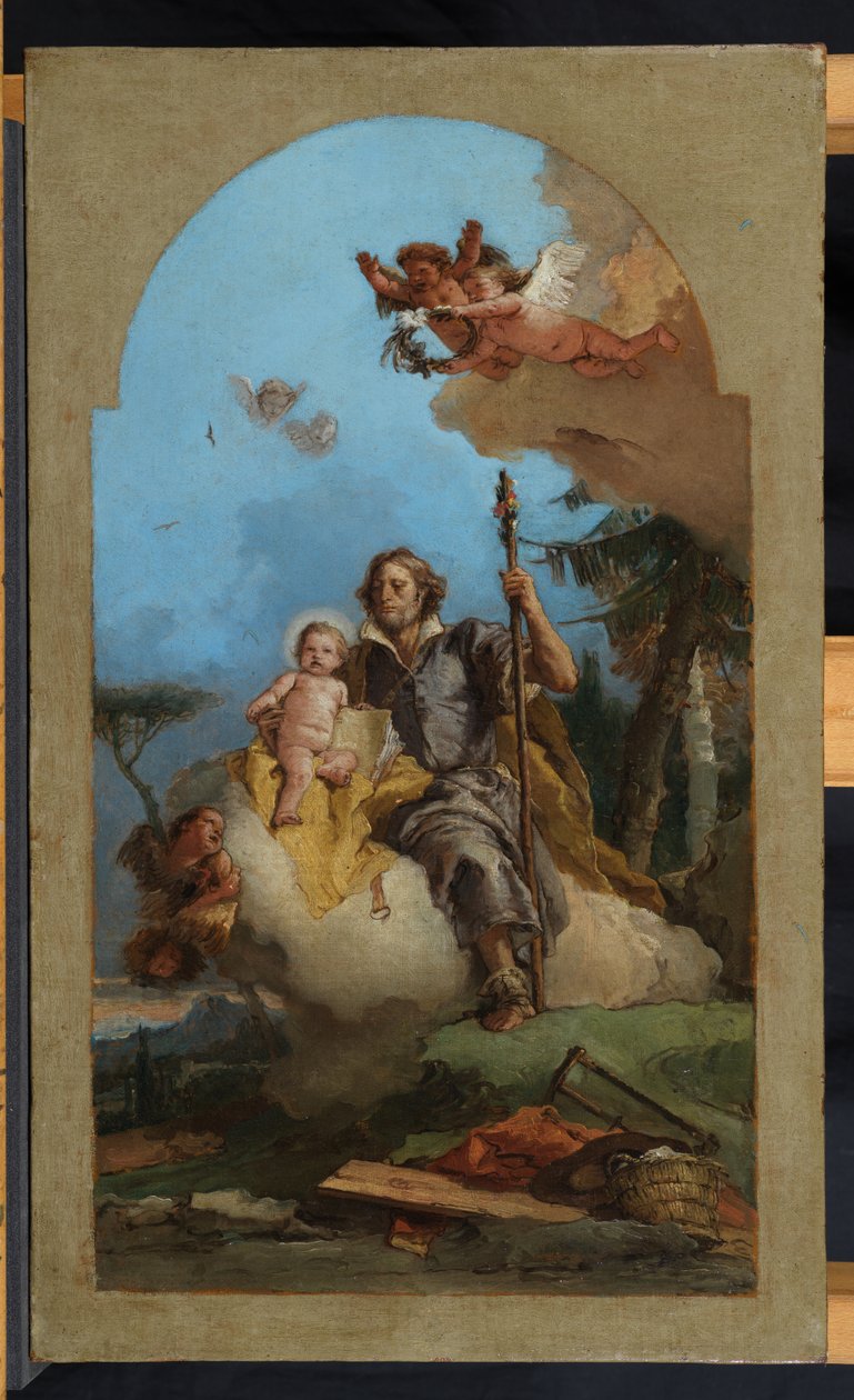 Saint Joseph with the Christ Child by Giovanni Battista Tiepolo