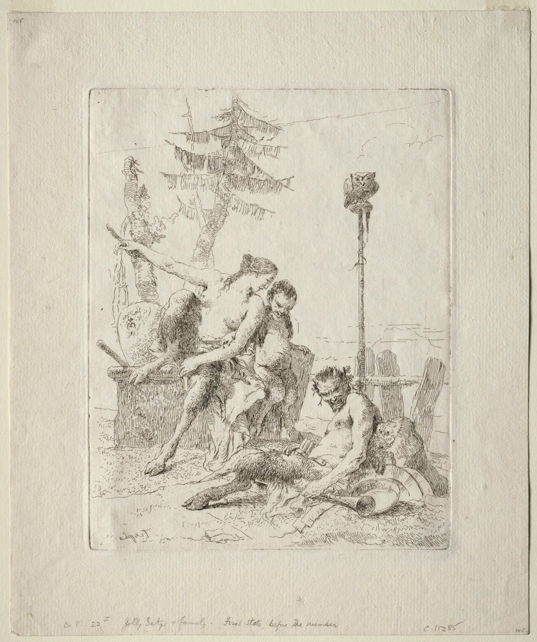 Scherzi di Fantasia: The Happy Satyr and his Family by Giovanni Battista Tiepolo