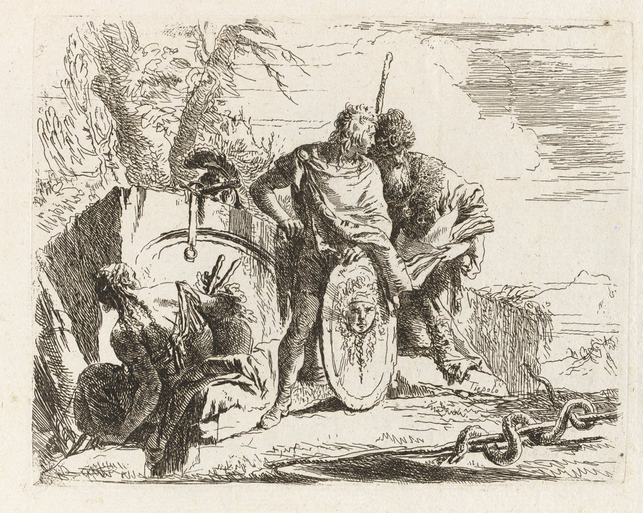 The Astrologer and the Young Soldier, from Various Capriccios by Giovanni Battista Tiepolo