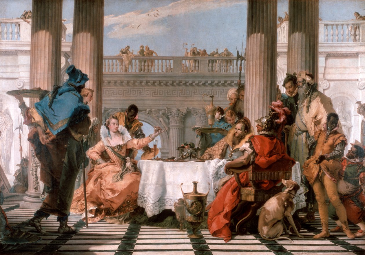 The Banquet of Cleopatra, 1743-1744 by Giovanni Battista Tiepolo
