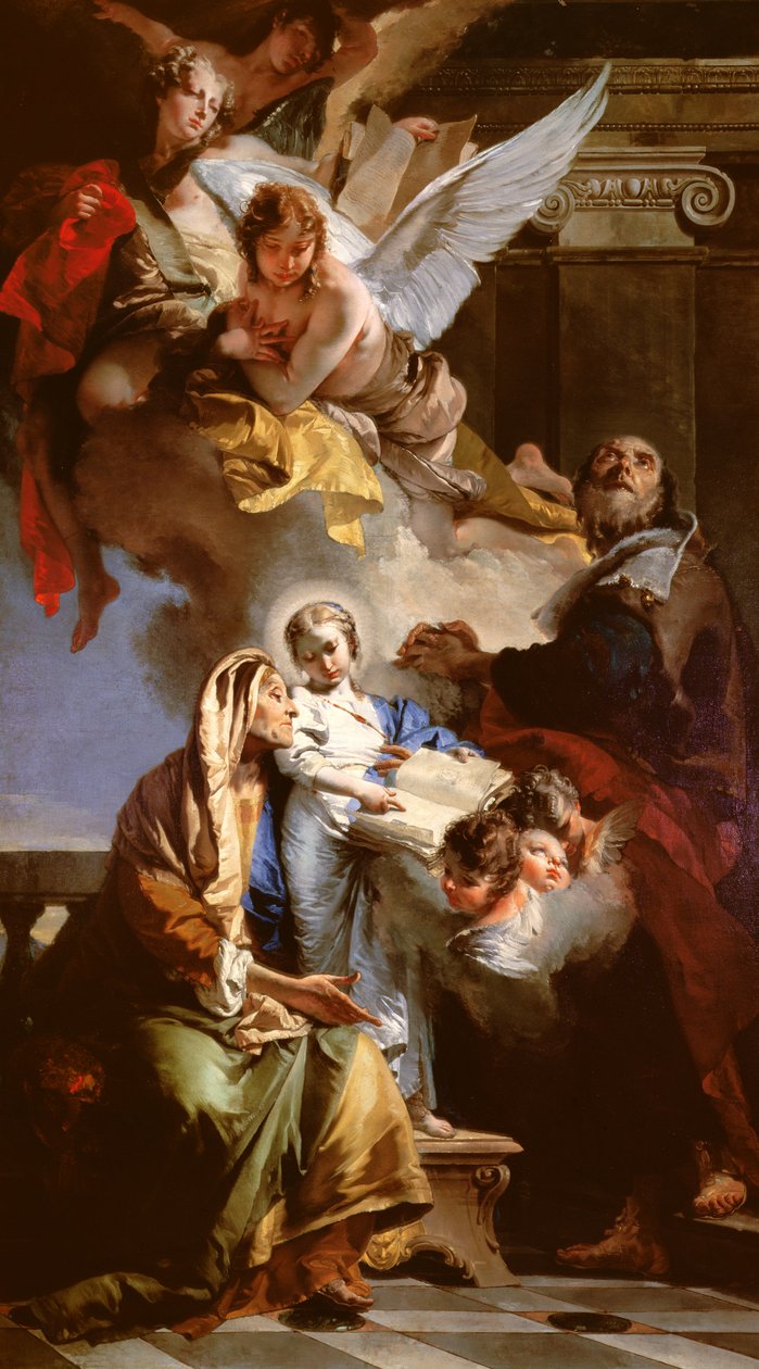 The Education of the Virgin by Giovanni Battista Tiepolo