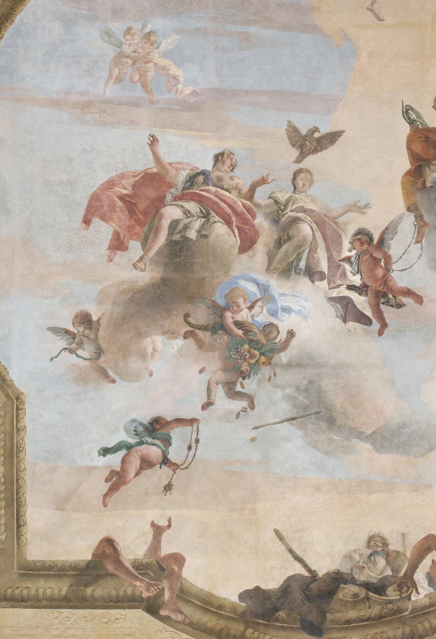 The Fall of the Demons, Stories of Scipio, detail, 1731 (detail) by Giovanni Battista Tiepolo