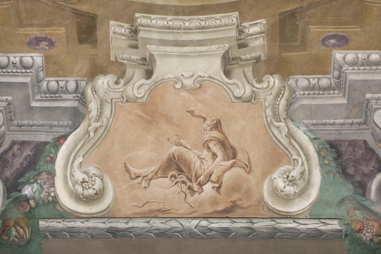 The Fall of the Demons, Stories of Scipio, detail, 1731 (detail) by Giovanni Battista Tiepolo