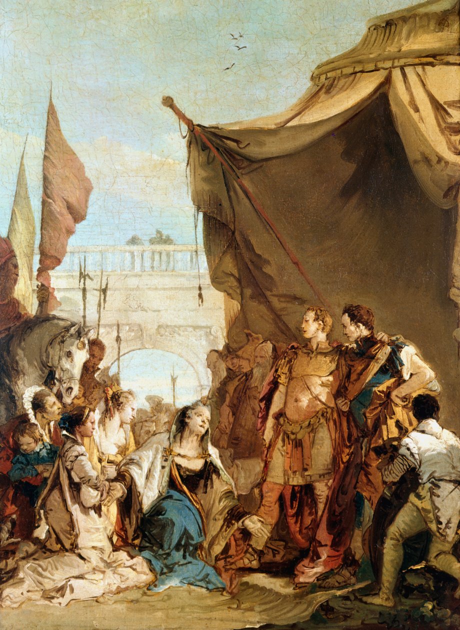 The Family of Darius before Alexander, 333 BC by Giovanni Battista Tiepolo