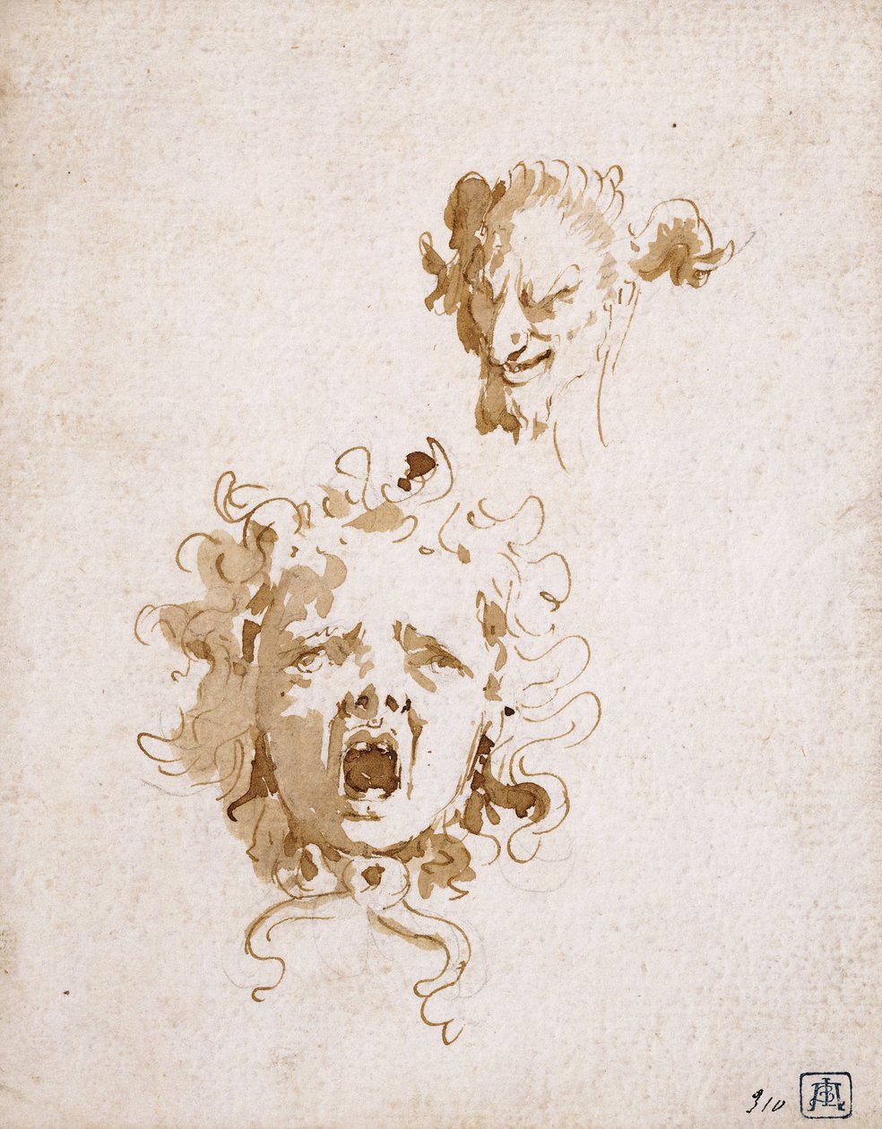 The Head of Medusa, and the Head of a Satyr by Giovanni Battista Tiepolo