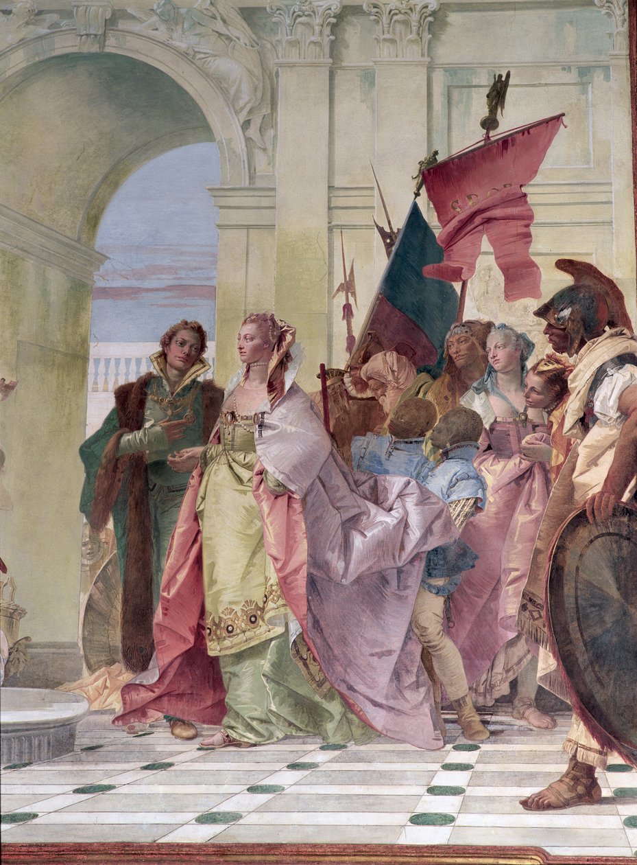 The Magnanimity of Scipio (detail) by Giovanni Battista Tiepolo