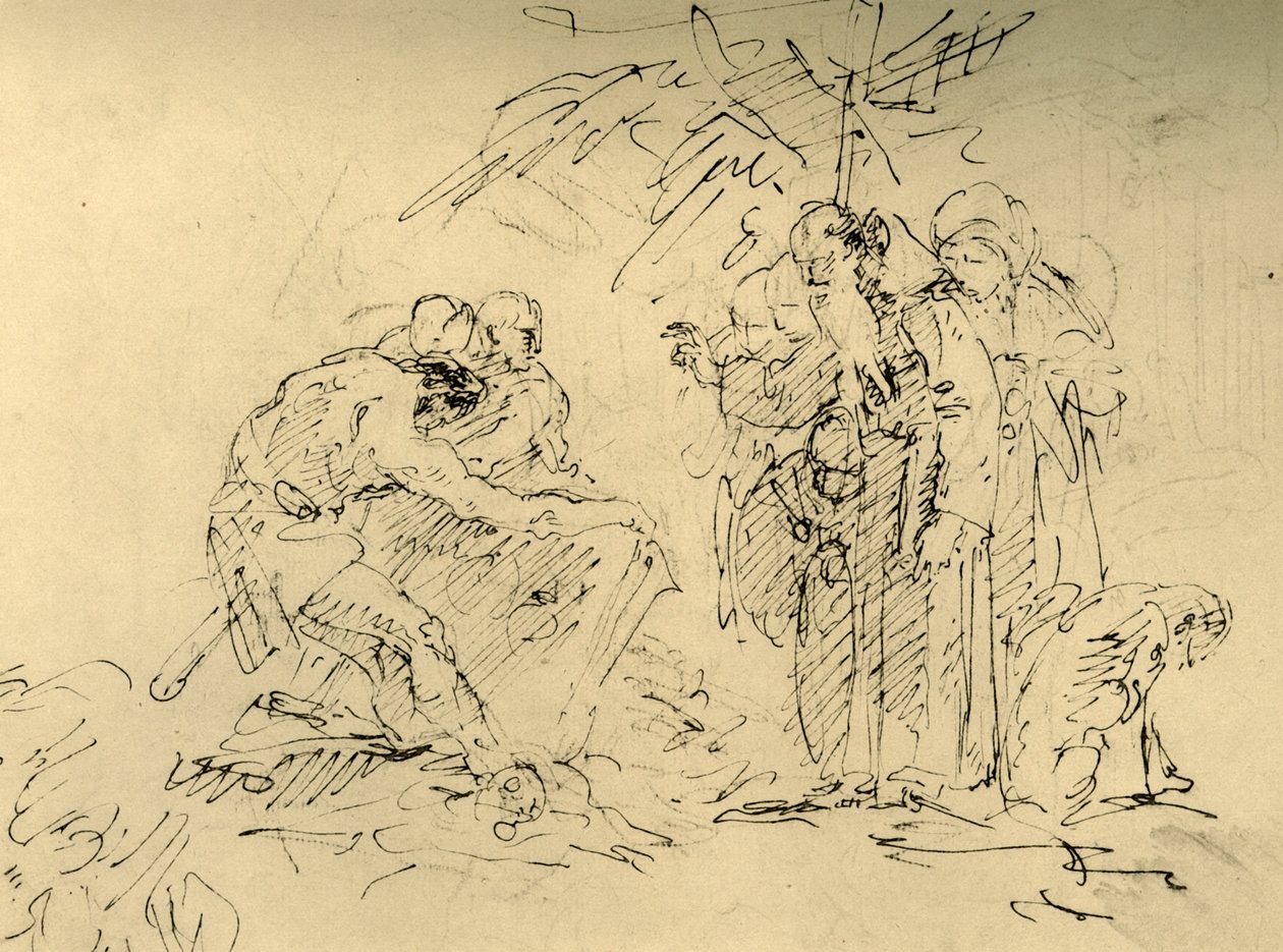 The Opening of a Grave by Giovanni Battista Tiepolo