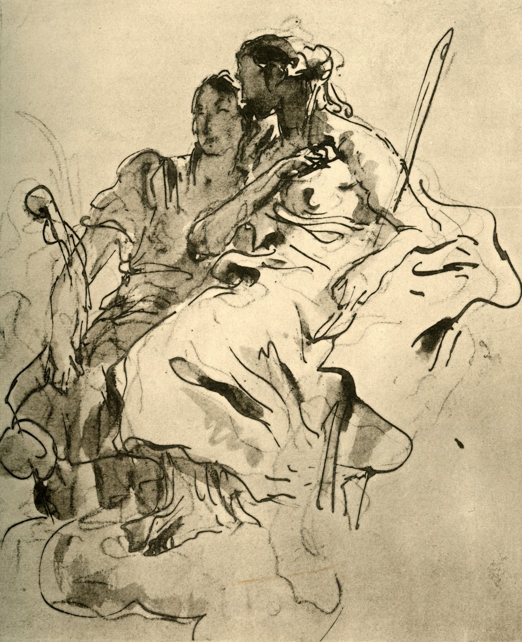 Two Young Women by Giovanni Battista Tiepolo