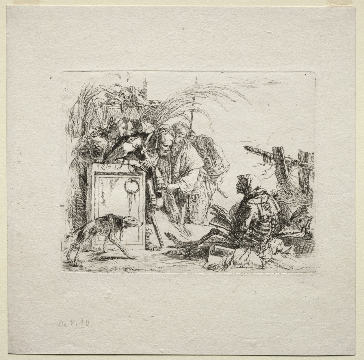Various Caprices: Death Giving Audience by Giovanni Battista Tiepolo