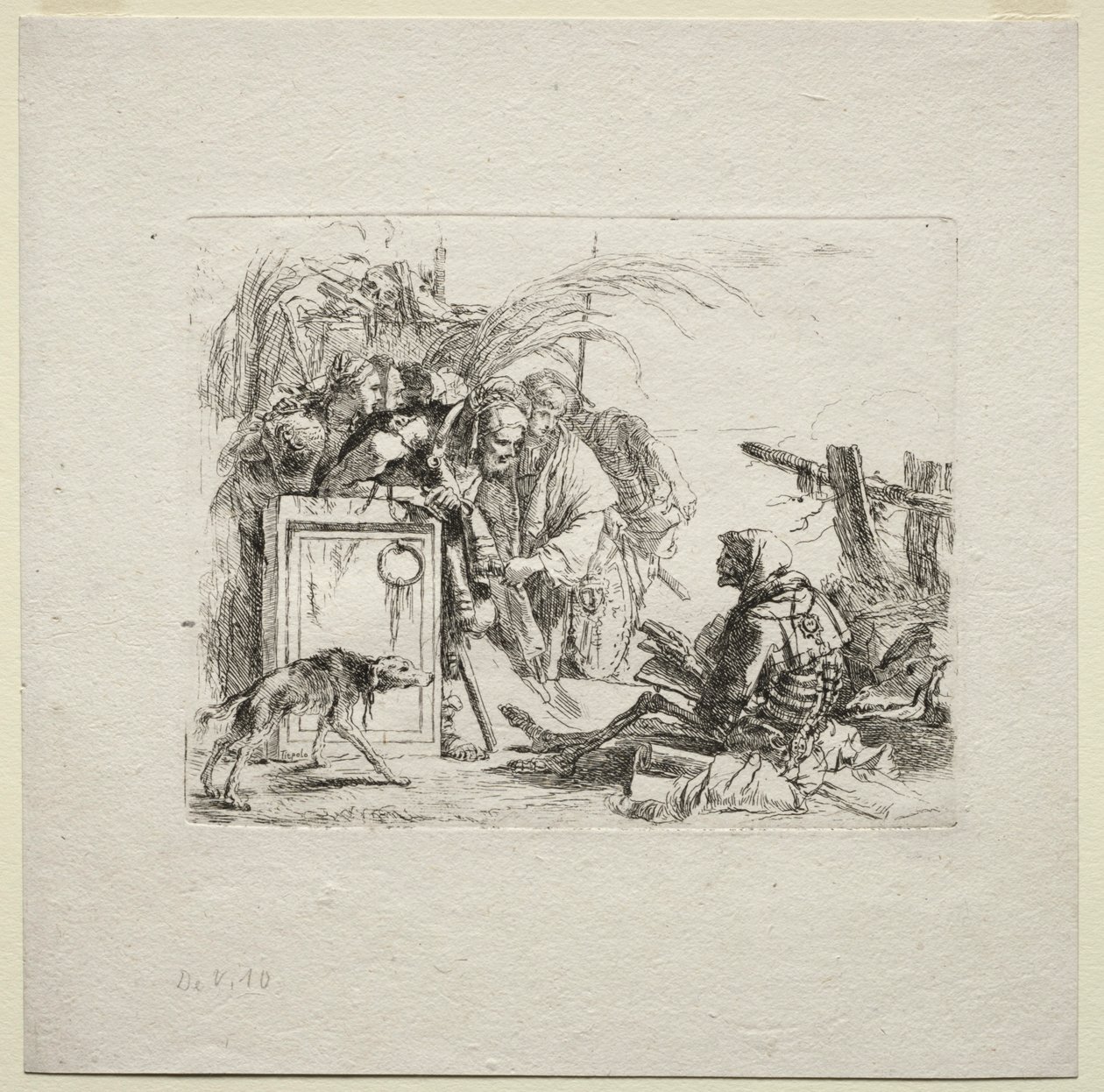 Various Caprices: Death Giving Audience, 1785 by Giovanni Battista Tiepolo