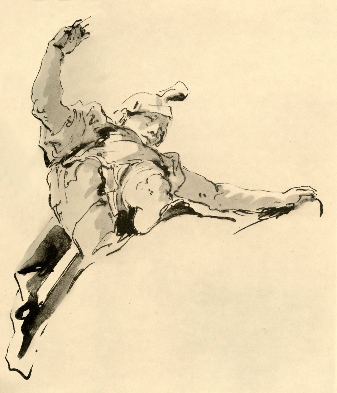 Warrior Standing on Clouds, Mid 18th Century, 1928 by Giovanni Battista Tiepolo