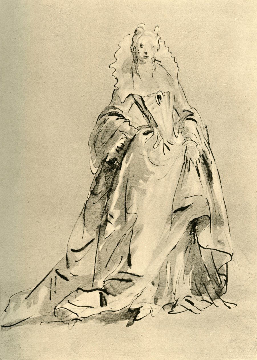 Young Lady by Giovanni Battista Tiepolo