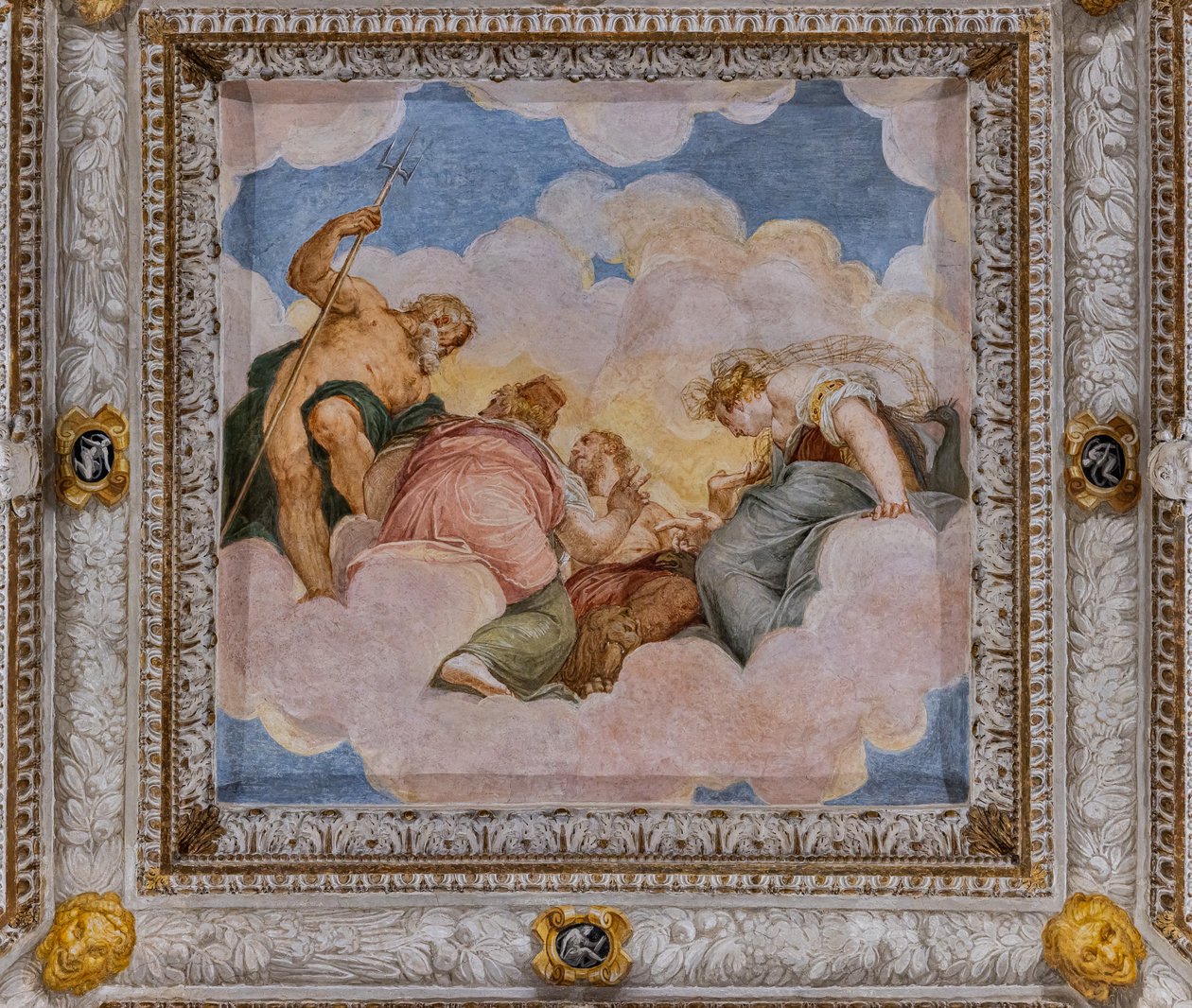 Ceiling, Hall of the Council of Gods by Giovanni Battista Zelotti