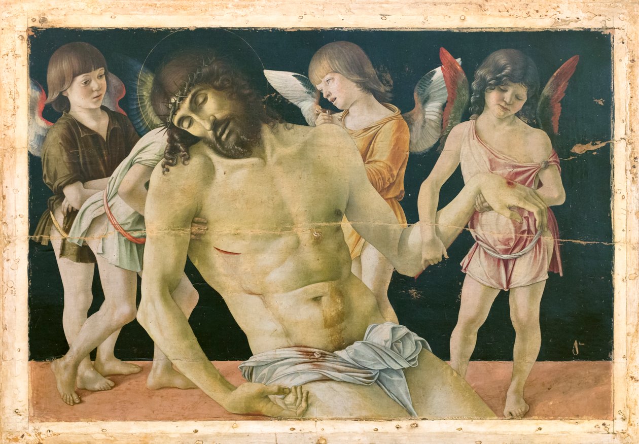 Dead Christ Supported by Angels by Giovanni Bellini