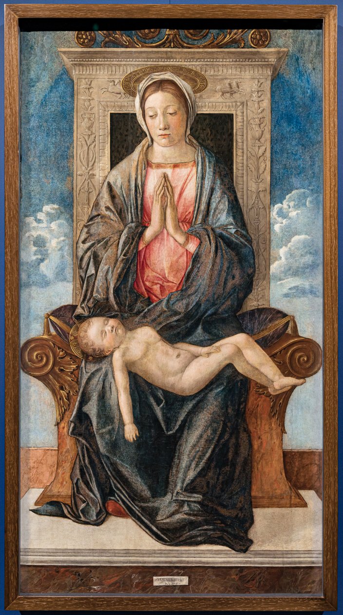 Madonna with sleeping baby, by Giovanni Bellini, c.1470 by Giovanni Bellini
