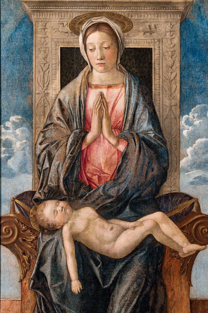 Madonna with sleeping baby by Giovanni Bellini