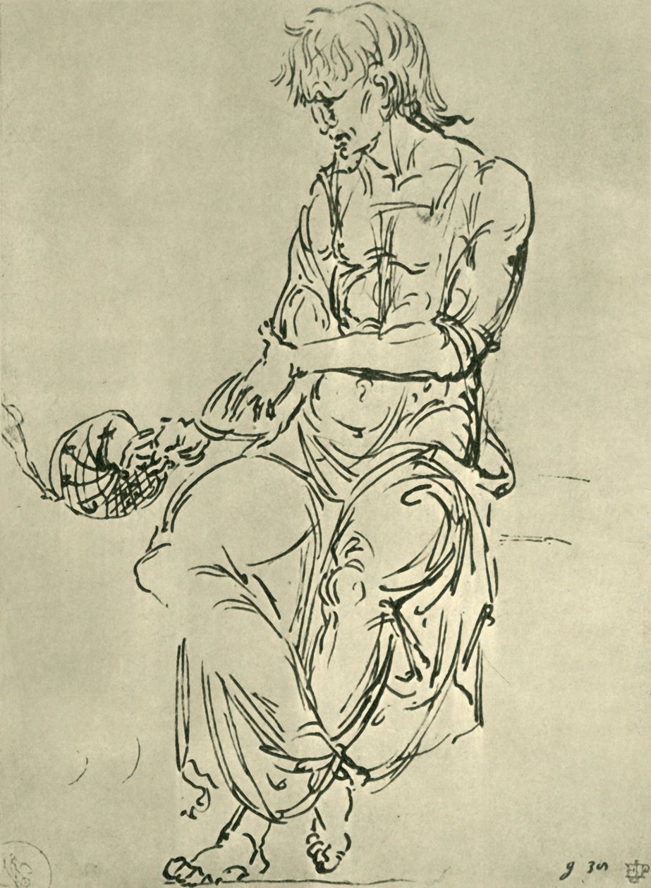 Seated Man with Astronomical Instrument, late 15th century, 1943 by Giovanni Bellini