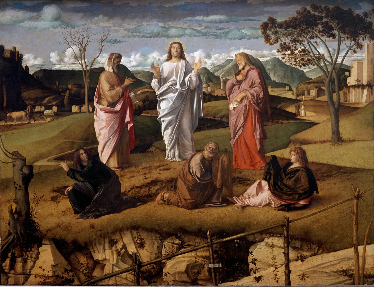 The transfiguration of Christ by Giovanni Bellini