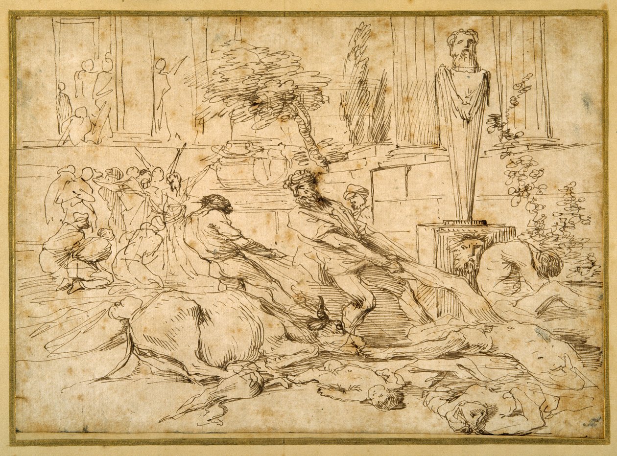 The Plague at Ashdod by Giovanni Benedetto (1609 64) Castiglione