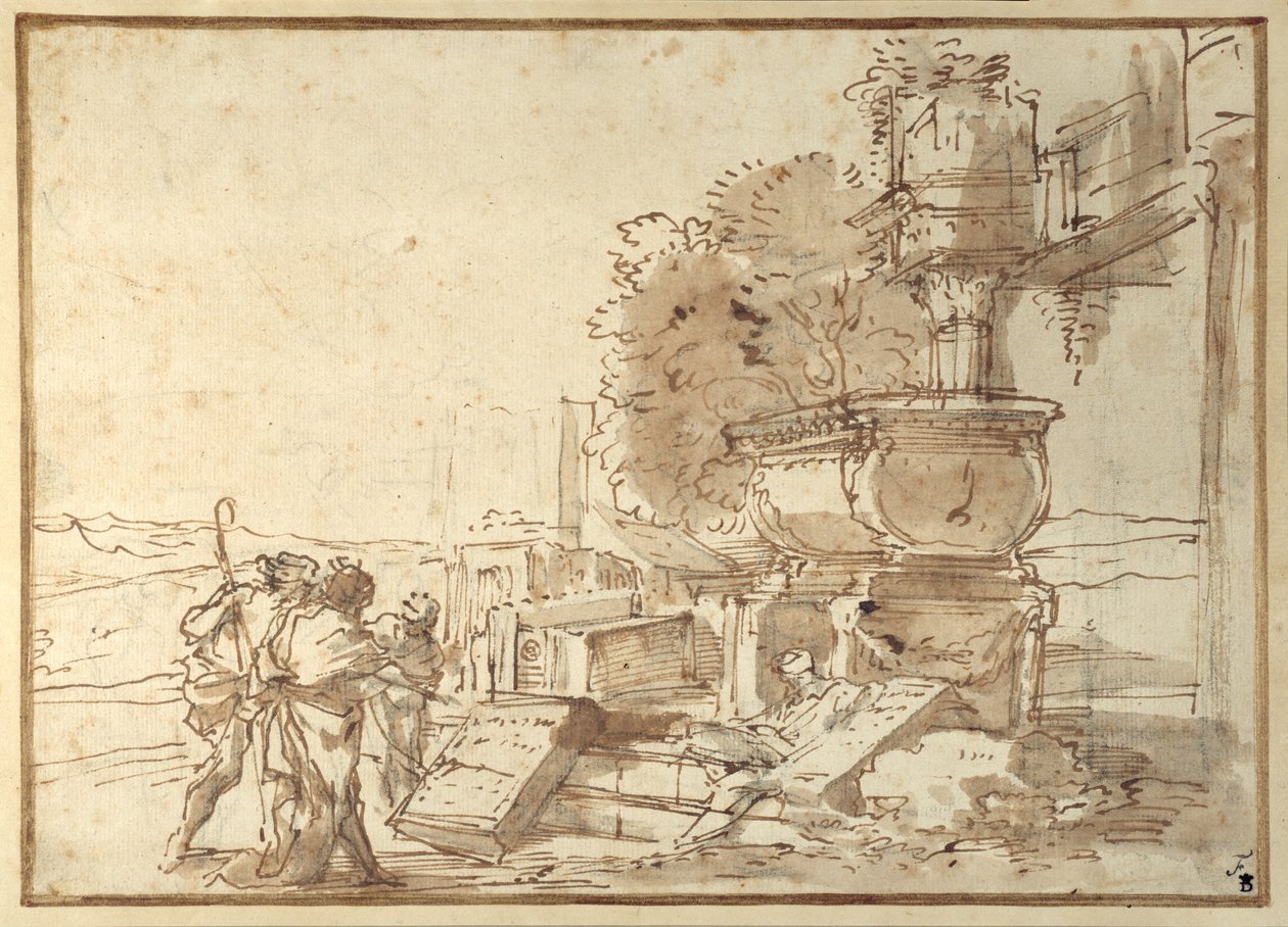 Et in Arcadia Ego by Giovanni Benedetto Castiglione