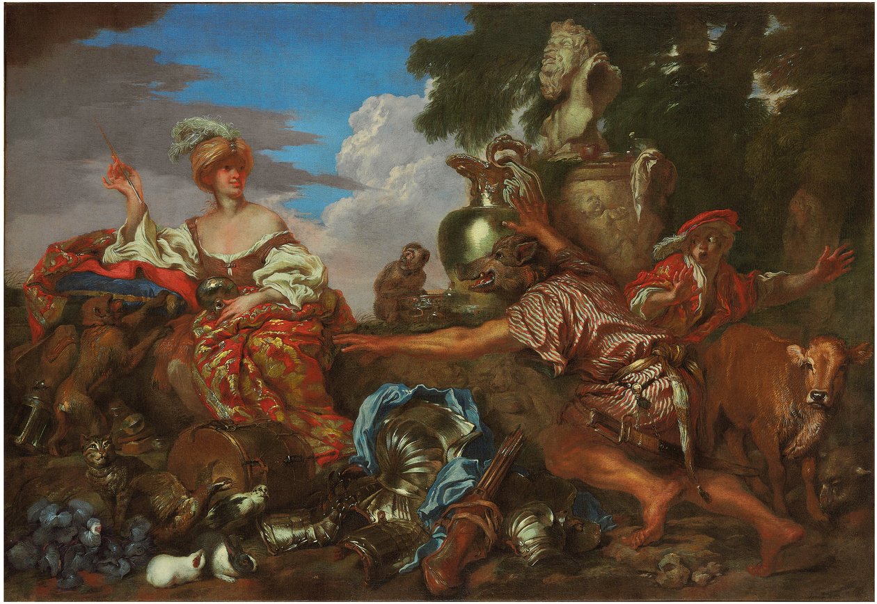 Circe Changing the Companions of Ulysses into Boars by Giovanni Benedetto Castiglione